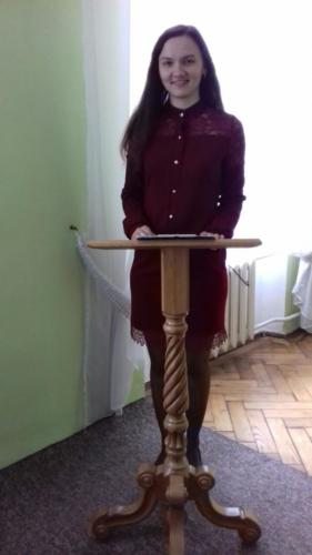 Модератор конференції-голова наукового товариства, Наталія Биців